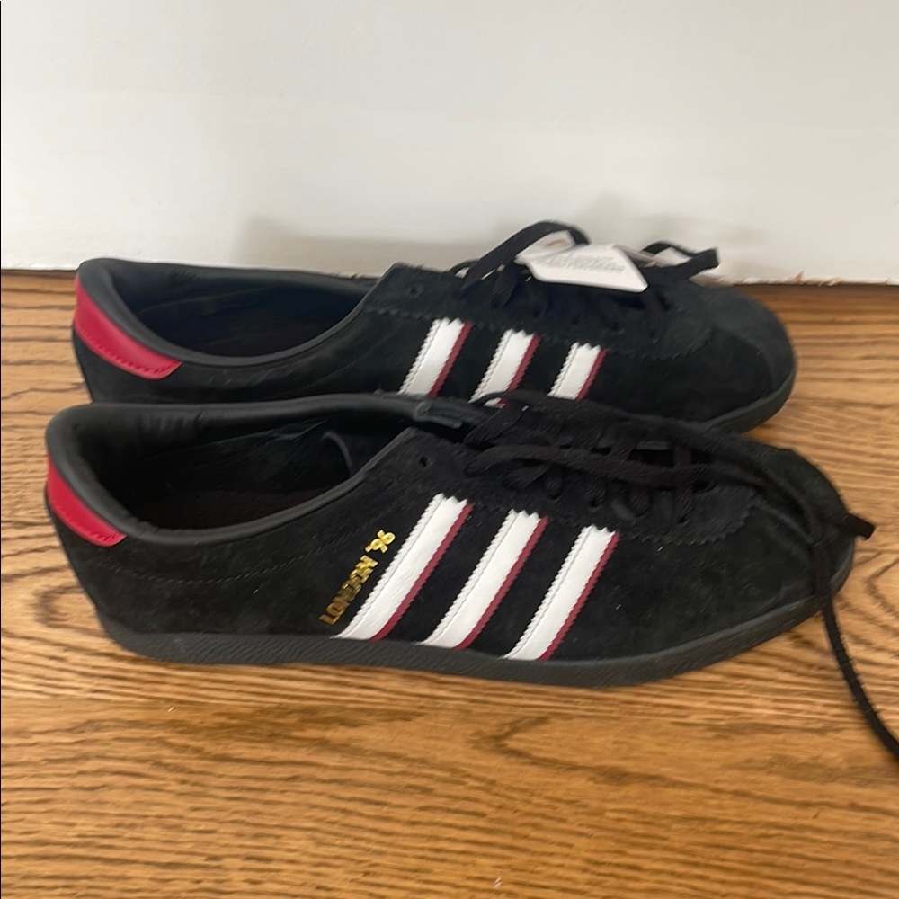 Adidas Black and Red Sneakers Classic Design